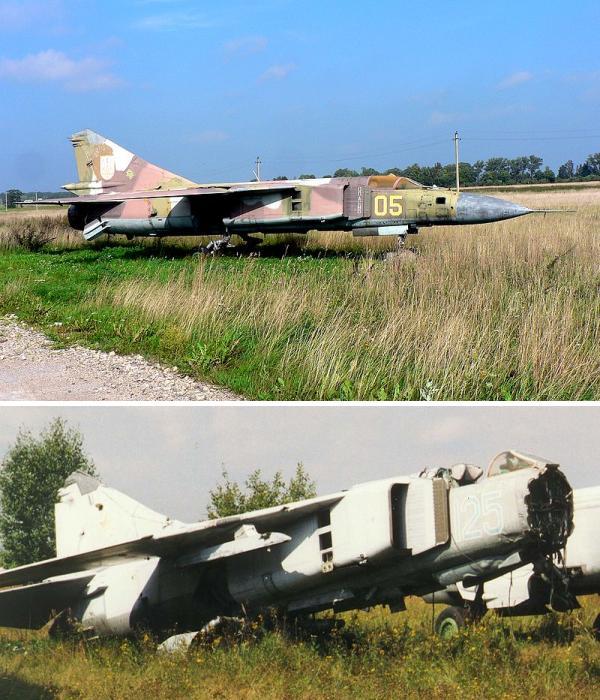 abandoned mig-23s