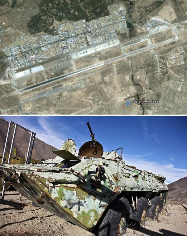 bagram air base above