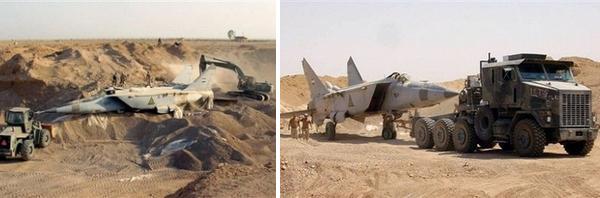 buried mig-25 foxbat